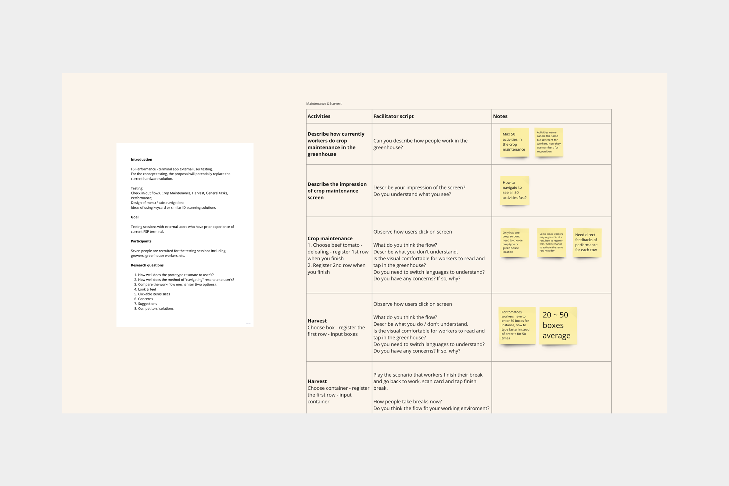 user testing script